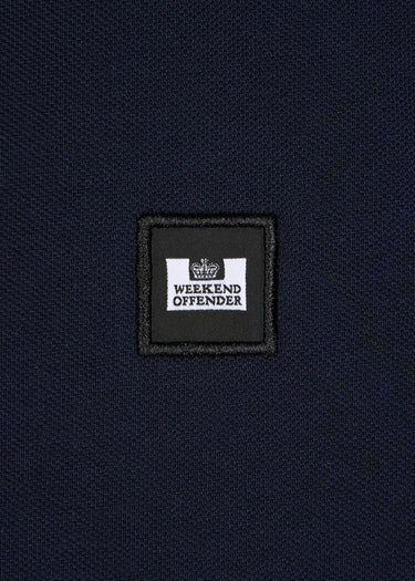 Weekend Offender Polo's Costa - navy blue house check