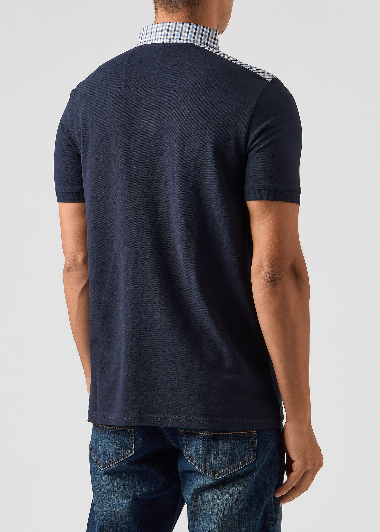 Weekend Offender Polo's Costa - navy blue house check