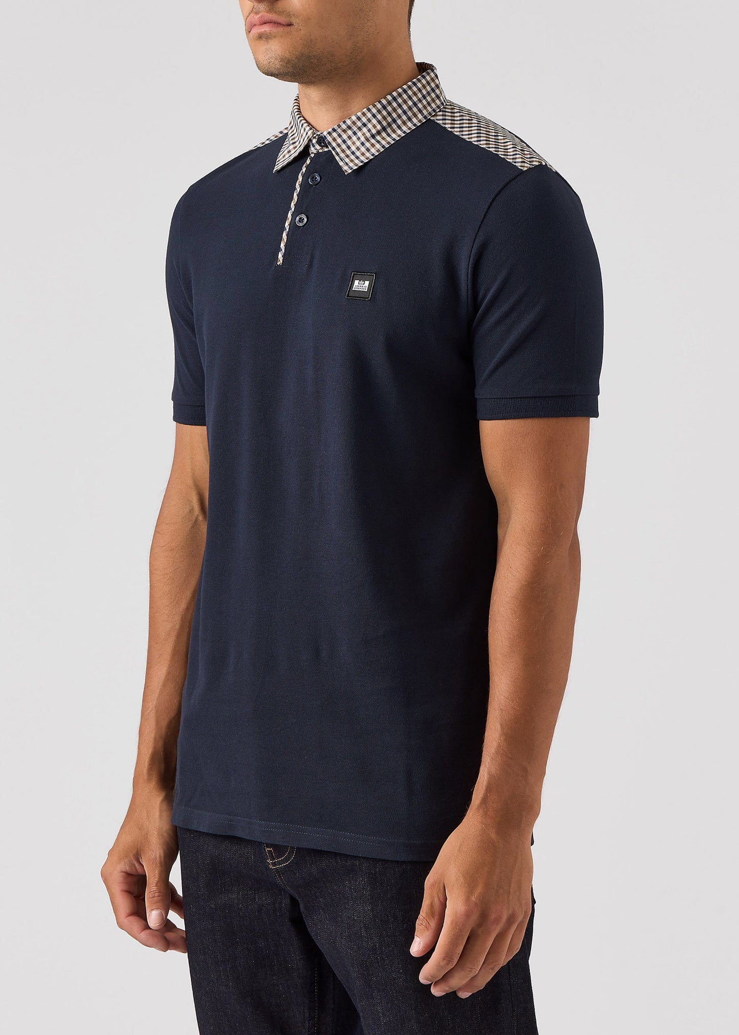 Weekend Offender Polo's Costa - navy house check