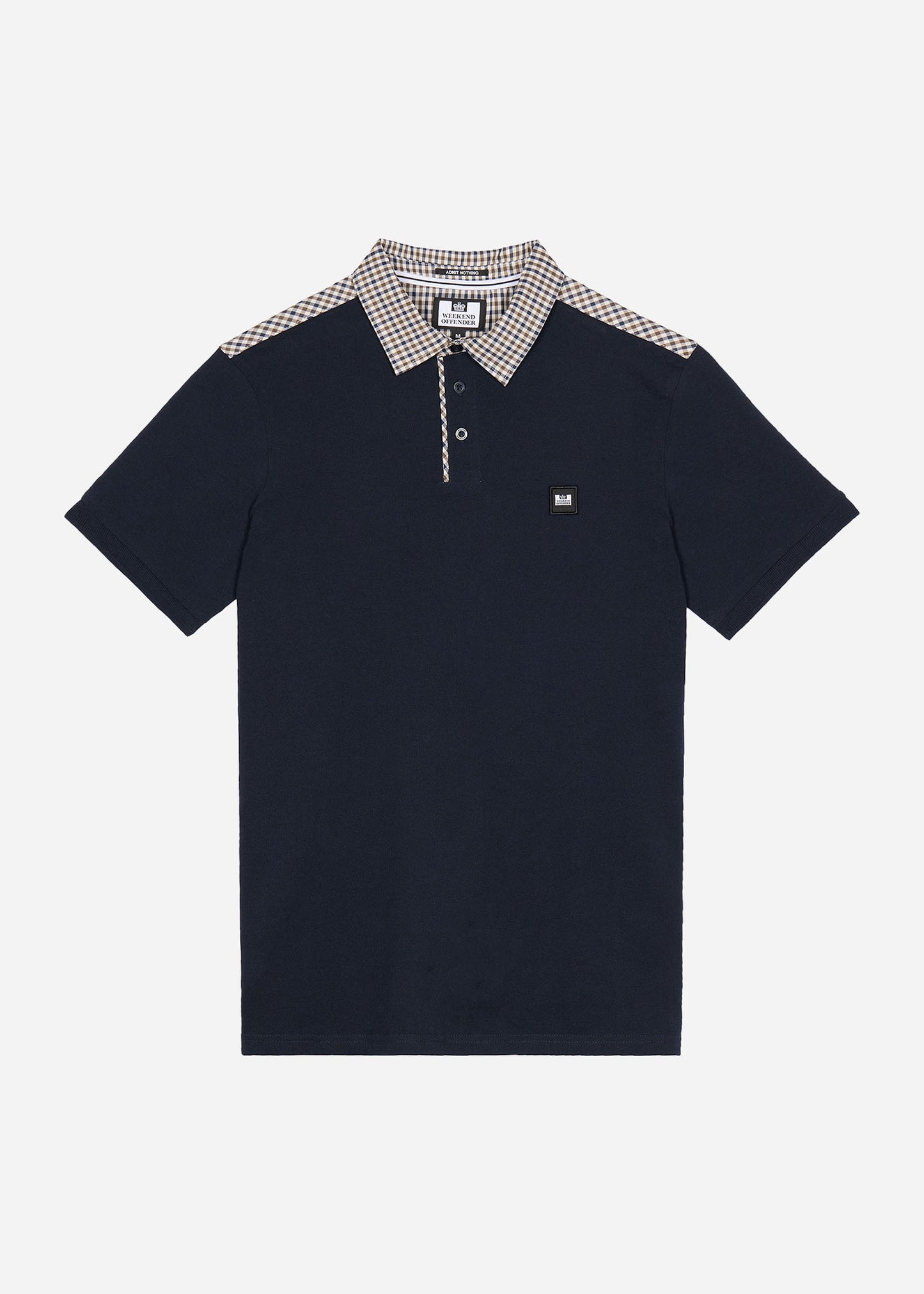 Weekend Offender Polo's Costa - navy house check