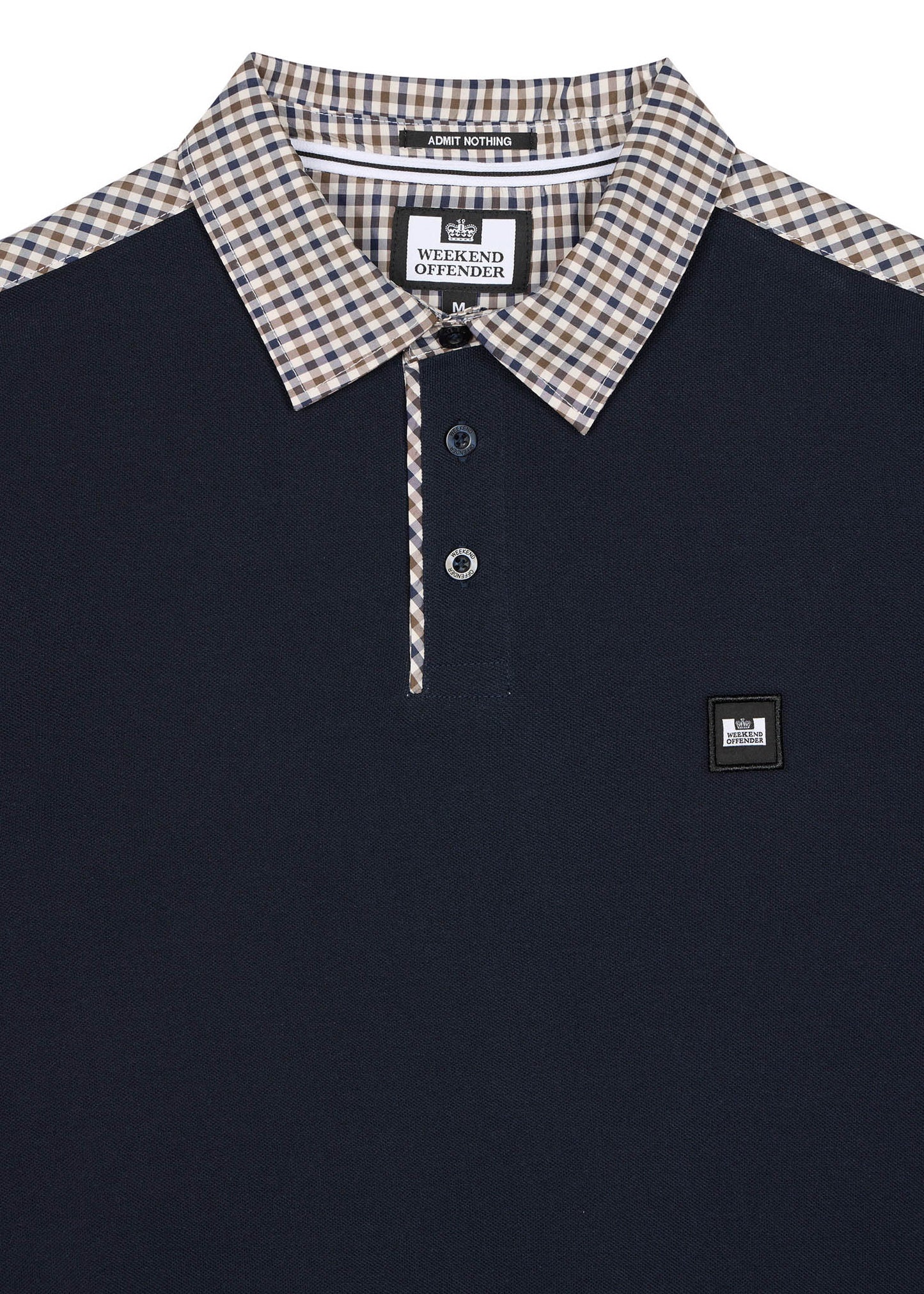 Weekend Offender Polo's Costa - navy house check