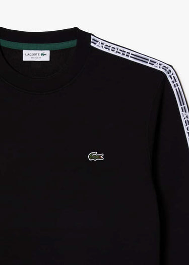 Lacoste Truien Contrast stripe sweater - black