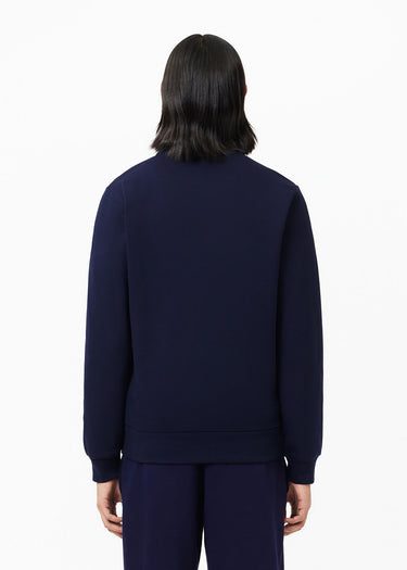 Lacoste Truien Brushed fleece zip through sweater - Navy