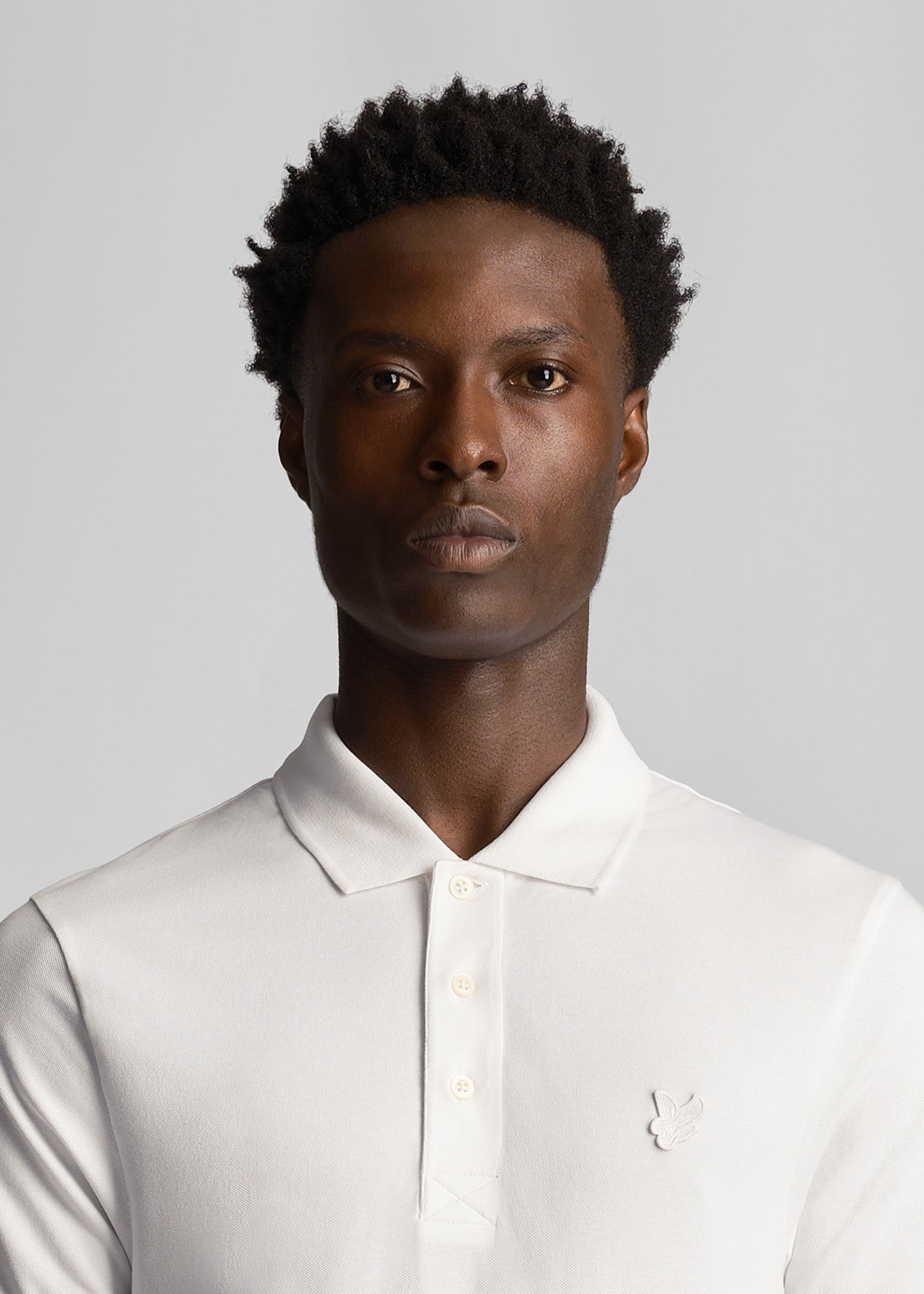 Lyle & Scott Polo's Tonal eagle polo shirt - white