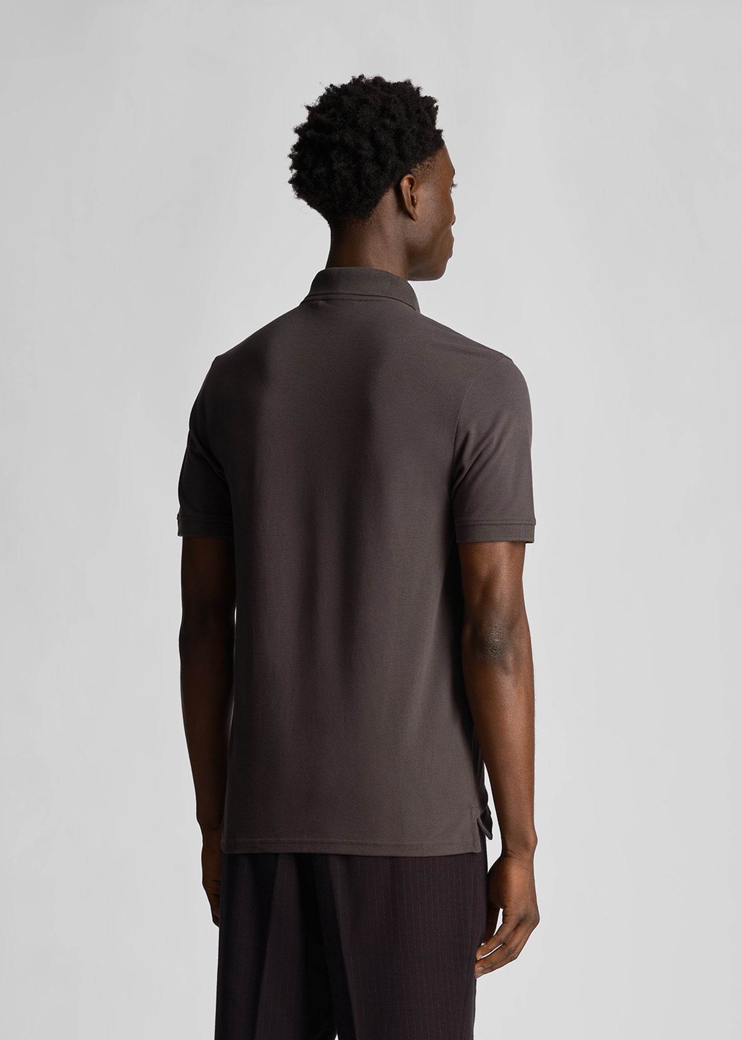 Lyle & Scott Polo's Tonal eagle polo shirt - gunmetal