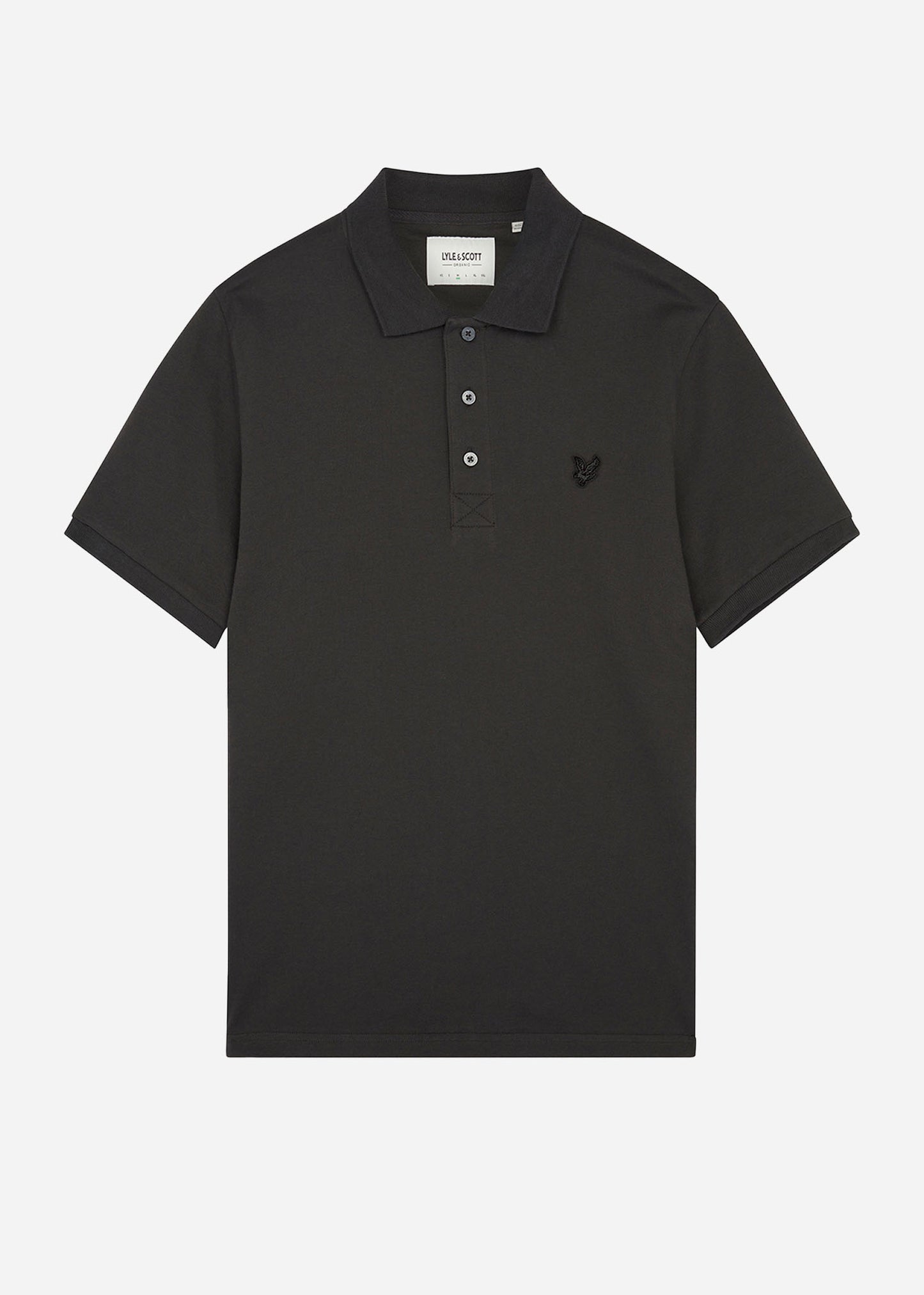 Lyle & Scott Polo's Tonal eagle polo shirt - gunmetal