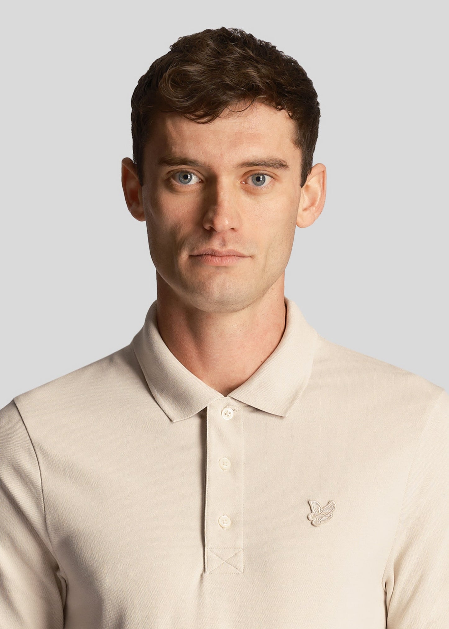Lyle & Scott Polo's Tonal eagle polo shirt - cove