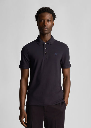 Lyle & Scott Polo's Tonal eagle polo shirt - dark navy
