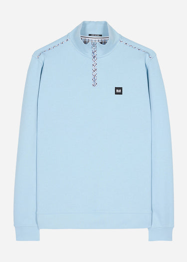 Weekend Offender Truien Matisa - winter sky blue house check
