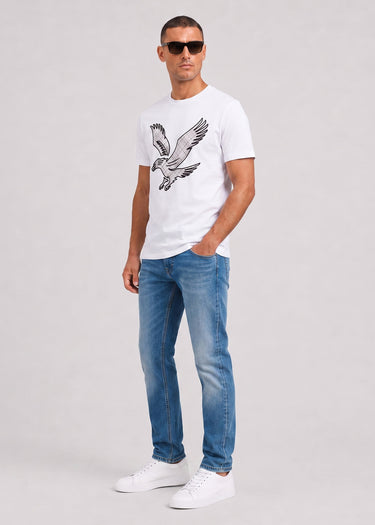 Lyle & Scott T-shirts Check eagle t-shirt - white