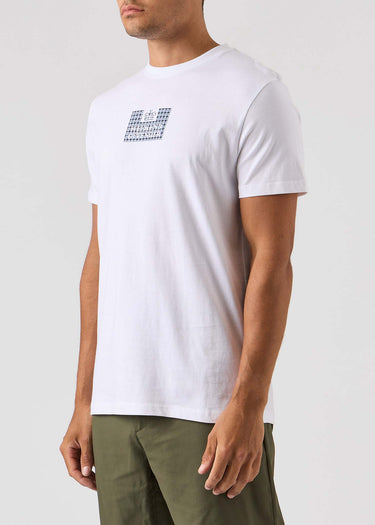 Weekend Offender T-shirts  Dygas - white blue house check