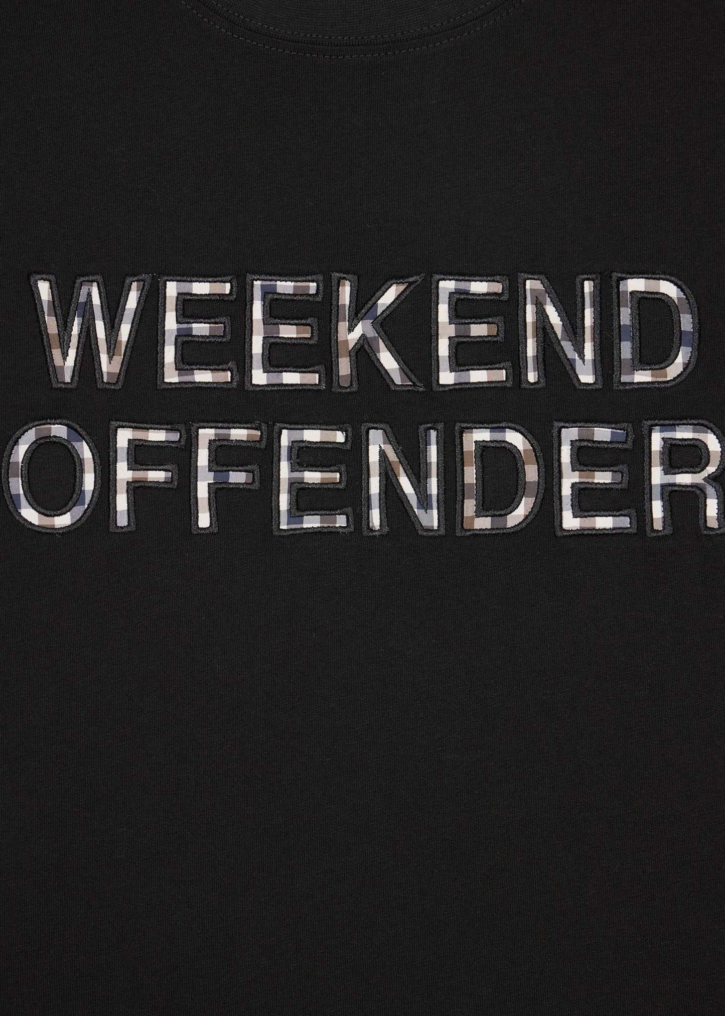 Weekend Offender T-shirts Tornaco - black mid house check