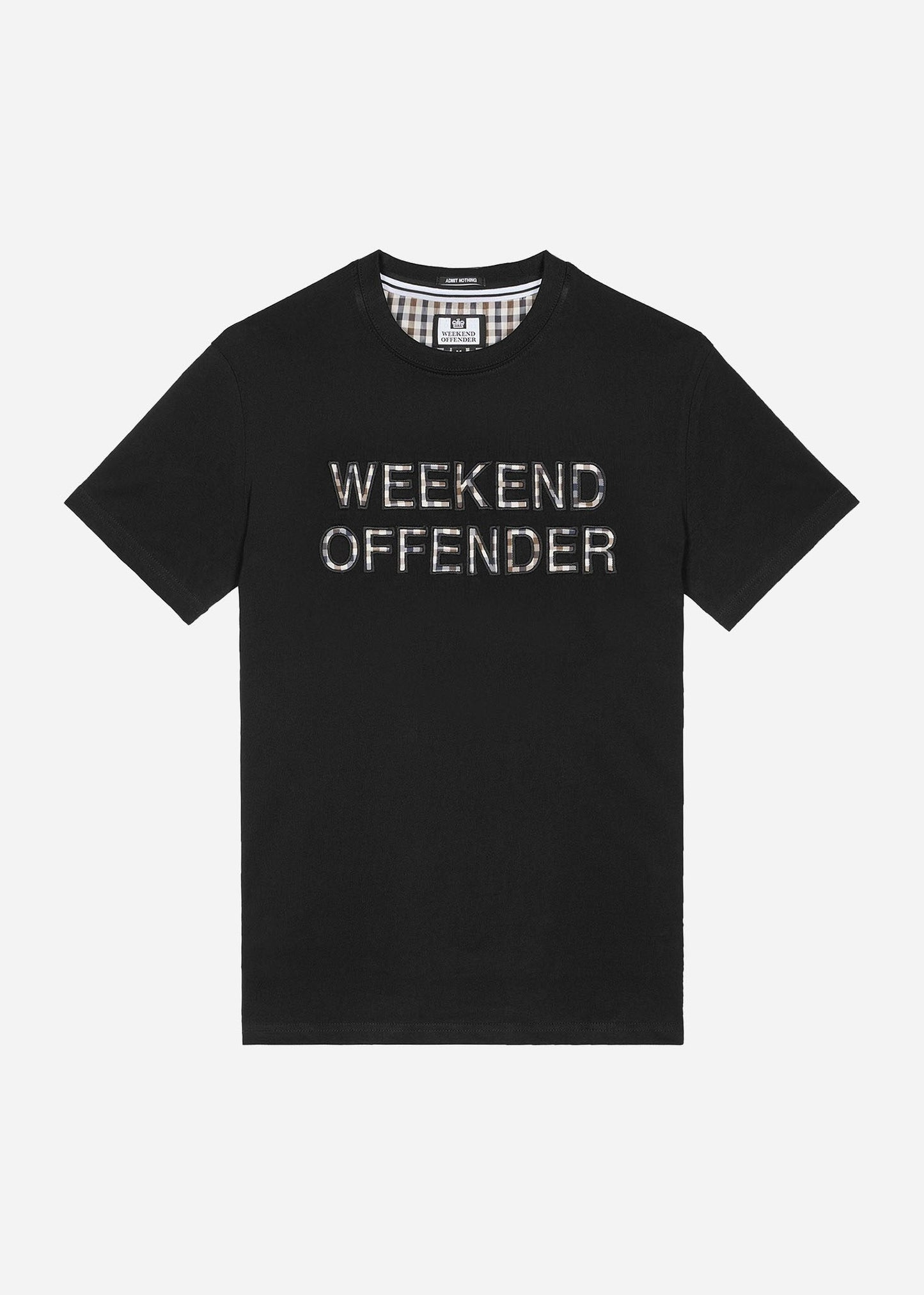 Weekend Offender T-shirts Tornaco - black mid house check