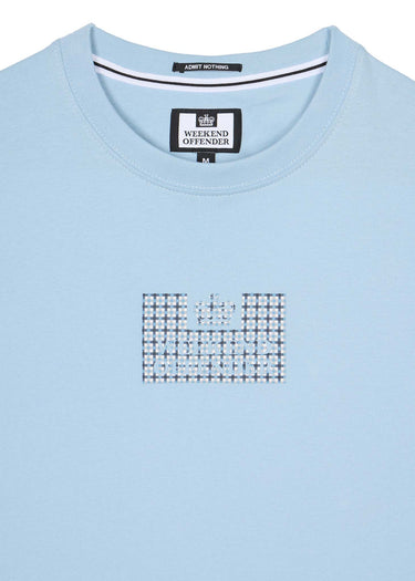 Weekend Offender T-shirts Dygas - winter sky blue house check