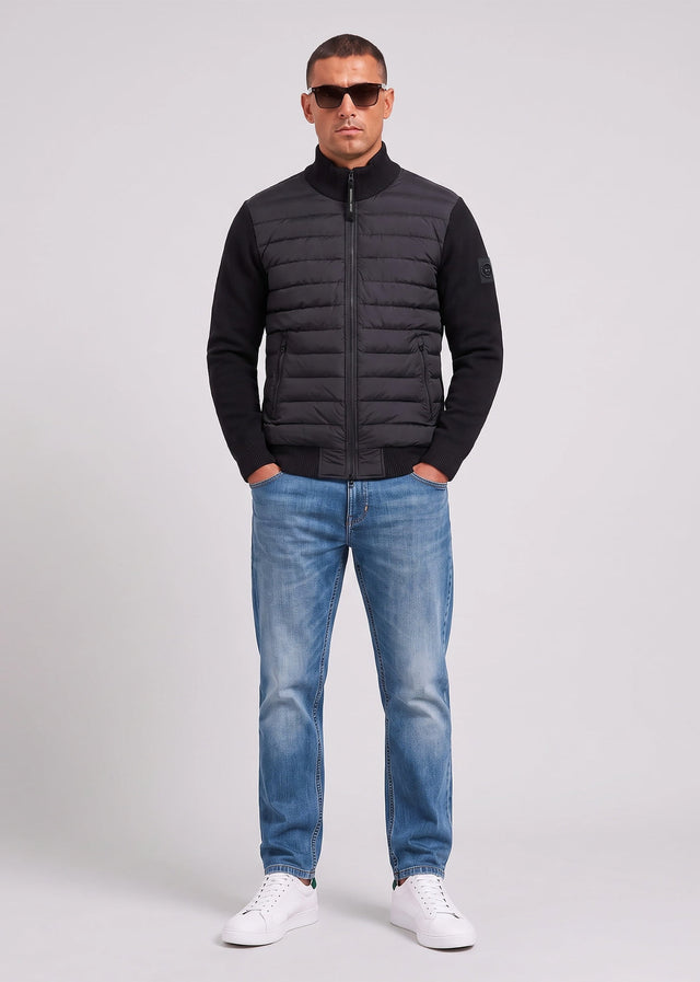 Marshall Artist Vesten Aldgate hybrid knit - black