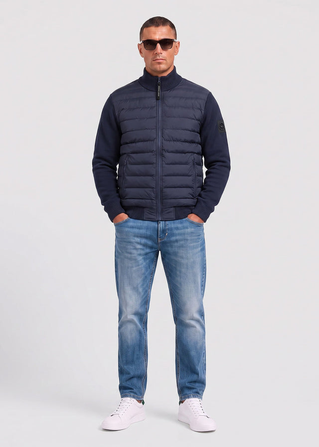 Marshall Artist Vesten Aldgate hybrid knit - navy