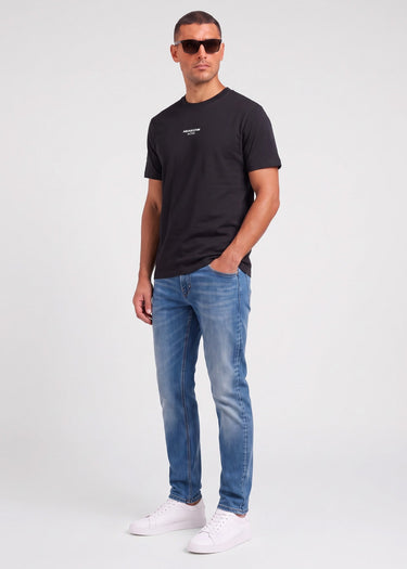 Aquascutum T-shirts Central logo t-shirt - black