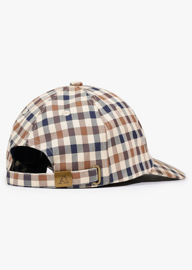Aquascutum Petten Logo check cap - club check