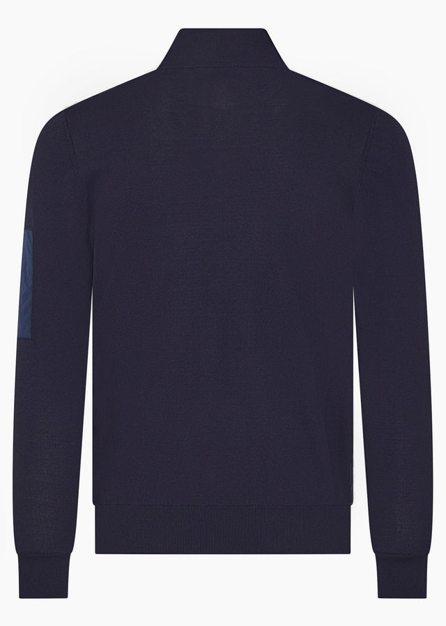 Aquascutum Vesten Club tech fz sweater - navy