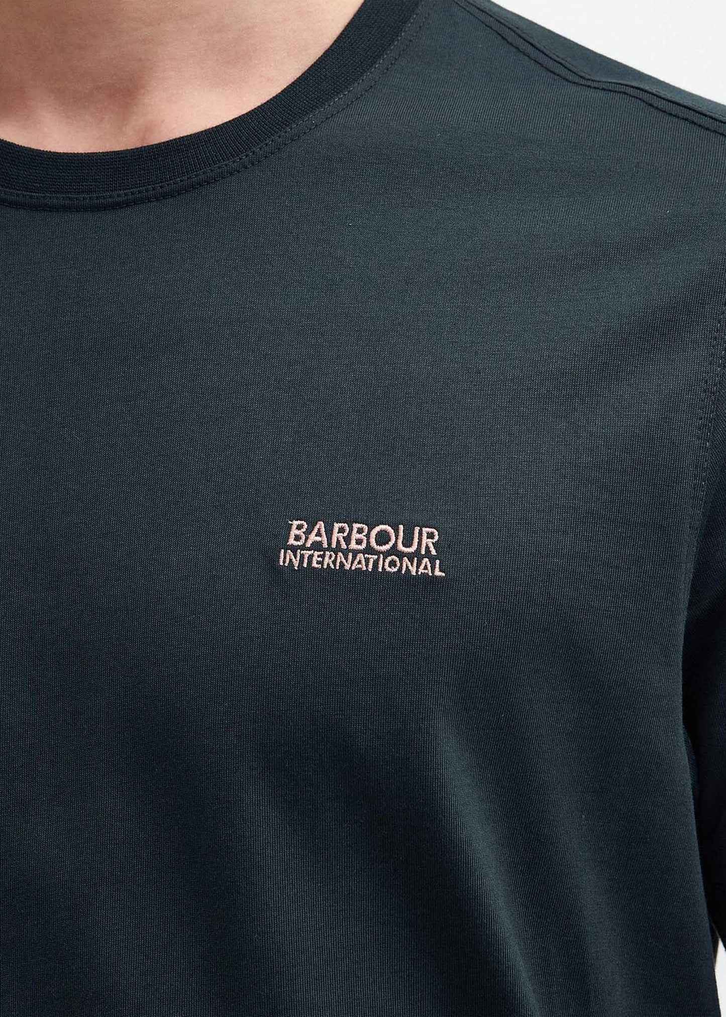 Barbour International T-shirts Philip tipped cuff tee - forest river