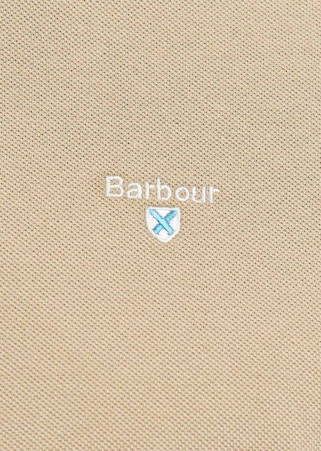 Barbour Polo's Tartan pique polo - washed stone