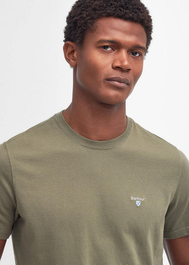 Barbour T-shirts Tartan sports tee - pale sage