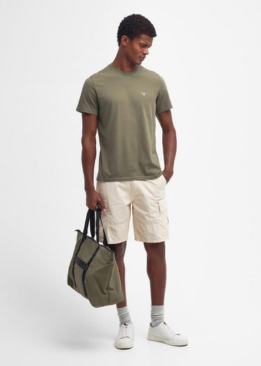 Barbour T-shirts Tartan sports tee - pale sage