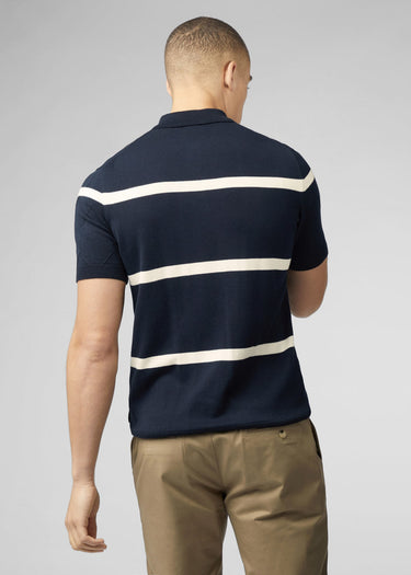 Ben Sherman Polo's Argyle stripe polo - dark navy