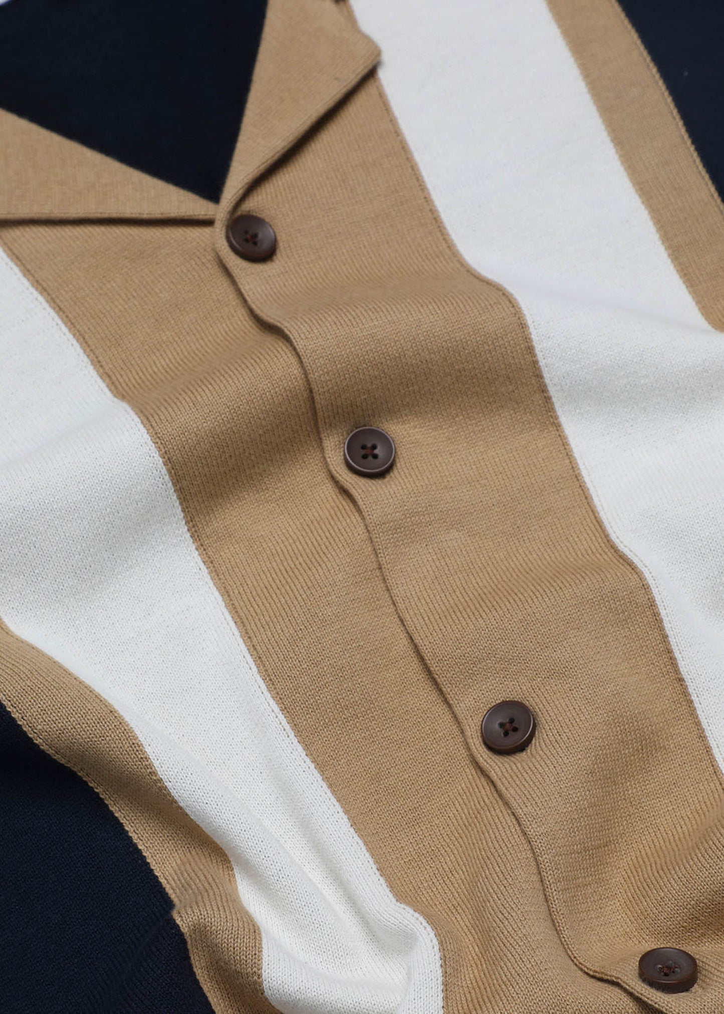 Ben Sherman Polo's Resort button through polo - dark navy