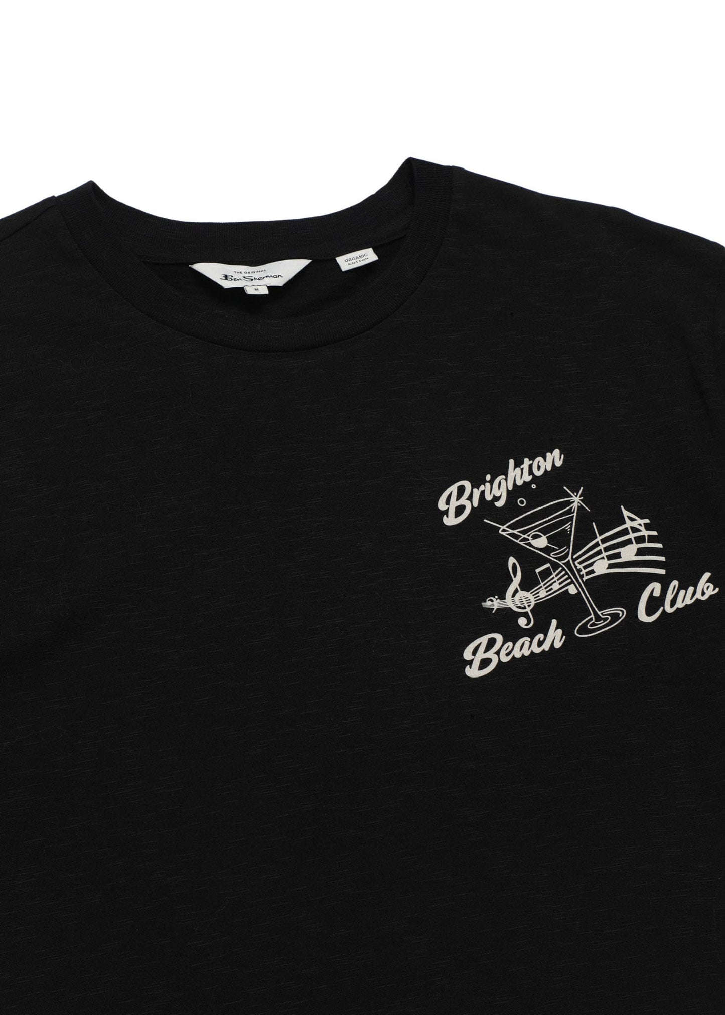 Ben Sherman T-shirts Brighton beach club tee- black