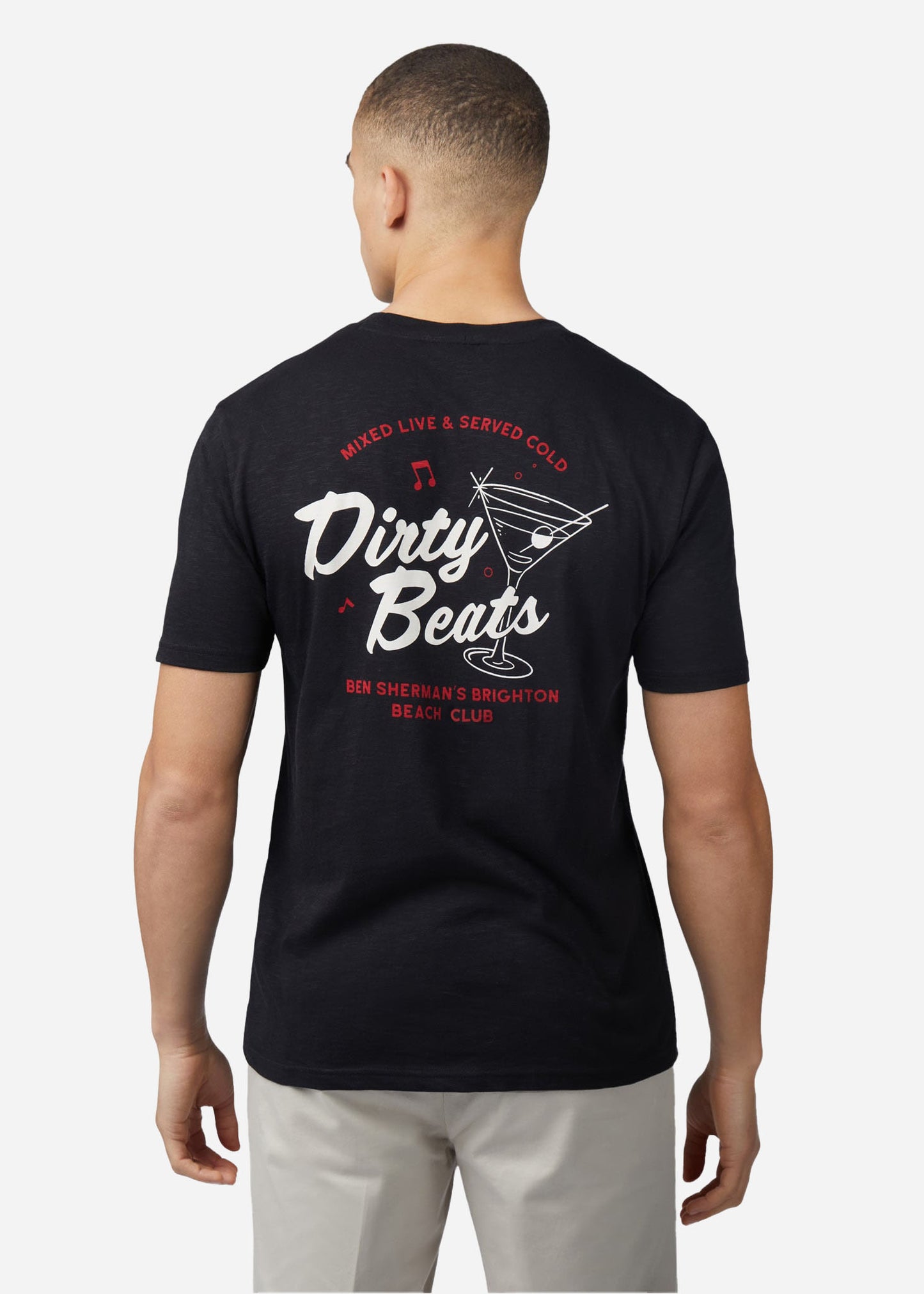 Ben Sherman T-shirts Brighton beach club tee- black