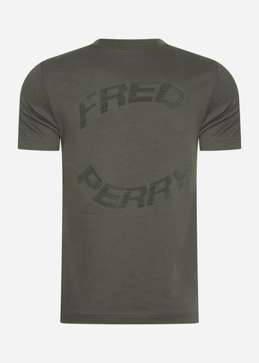 Fred Perry T-shirts Warped graphic t-shirt - field green