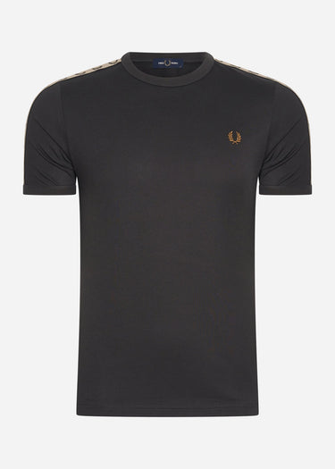 Fred Perry T-shirts Contrast tape ringer t-shirt - anchor grey black