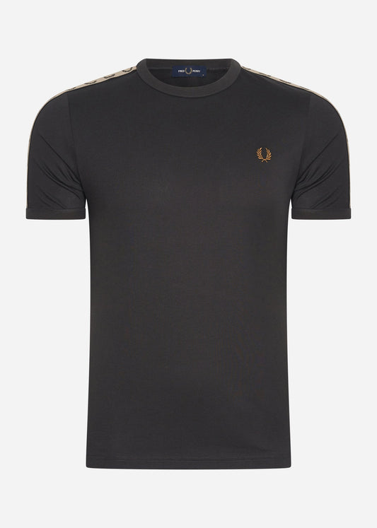 Fred Perry T-shirts  Contrast tape ringer t-shirt - anchor grey black 