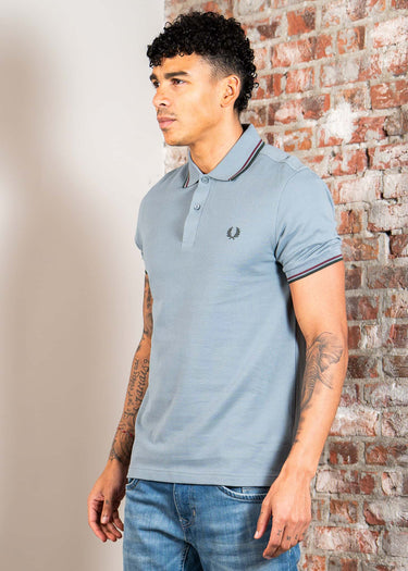 Fred Perry Polo's Twin tipped fred perry shirt - stockport blue oxblood grassroots