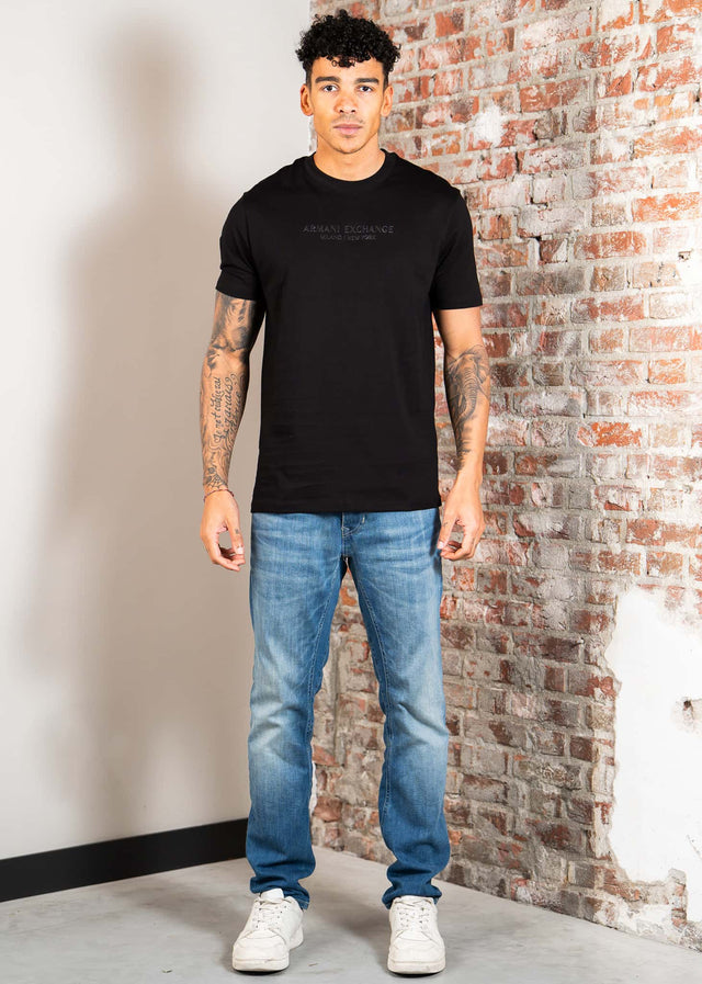 Armani Exchange T-shirts T-shirt - black white