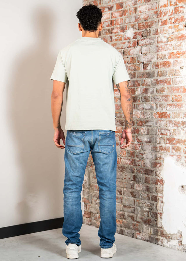 Aquascutum T-shirts Raglan pocket t-shirt - salvia