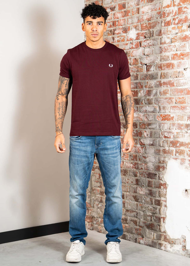 Fred Perry T-shirts Ringer t-shirt - oxblood