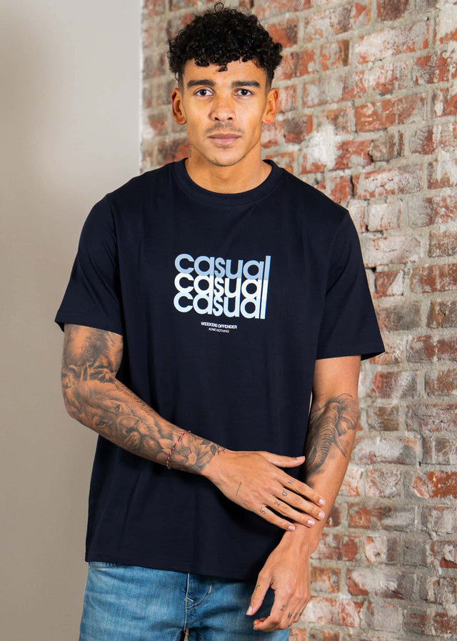 Weekend Offender T-shirts W.O.L. - navy