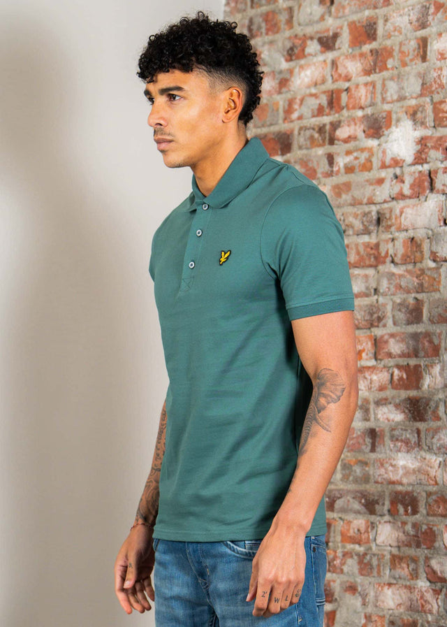 Lyle & Scott Polo's Plain poloshirt - everglade