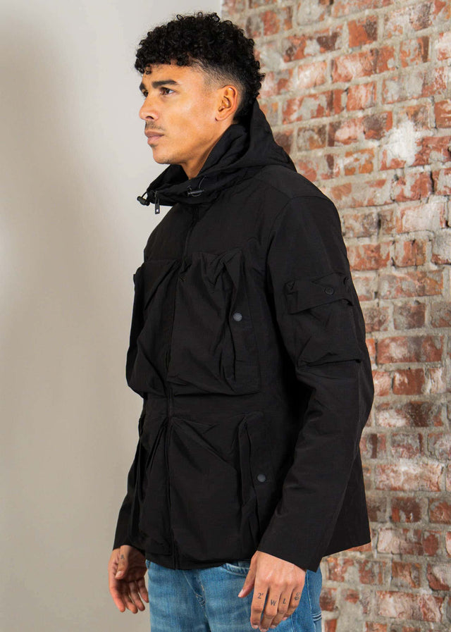 Lyle & Scott Jassen Lightweight ripstop windcheater - jet black