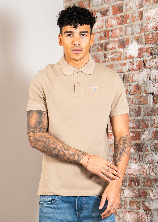 Barbour Polo's Barbour tartan pique polo shirt - washed stone dress
