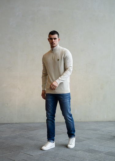 Lyle & Scott Truien Quarter zip jumper - cove