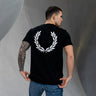 Fred Perry T-shirts Rear powder laurel graphic tee - black