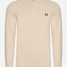 Fred Perry Longsleeve Polo's Ls plain fred perry shirt - oatmeal black