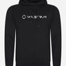 MA.Strum Hoodies Cracked logo hooded sweat - black
