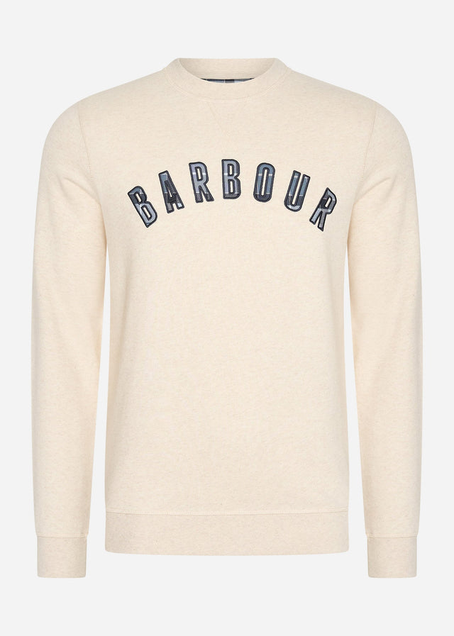 Barbour Truien Debson crew - white marl