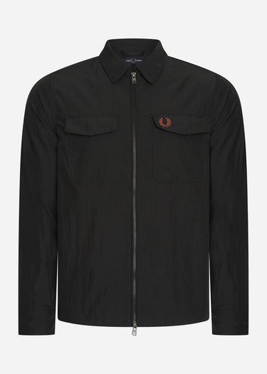 Fred Perry Overshirts A Zip overshirt - black