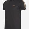 Fred Perry T-shirts Contrast tape ringer t-shirt - anchor grey black
