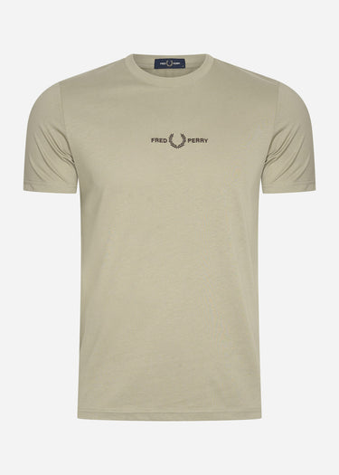 Fred Perry T-shirts Embroidered t-shirt - warm grey